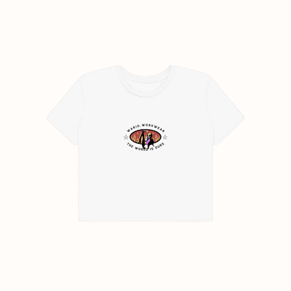 "Wario Workwear" | Wario Ware Inspired | Women's Crop Tee